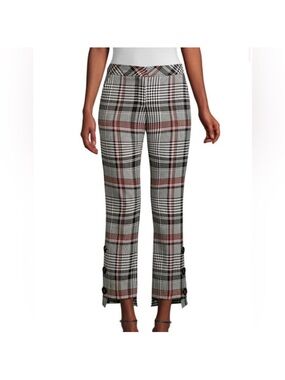 TRINA TURK-Churchill Plaid Steph Hem Pants-Sz 12  NWT oh